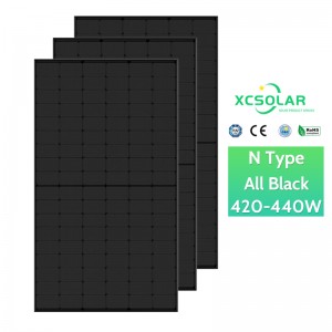 XC 400W-425W Solar Panel N-Type All Black Monocrystalline Module