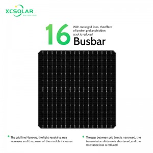 XC 535W-555W Solar Panel Bifacial Module with Dual Glass