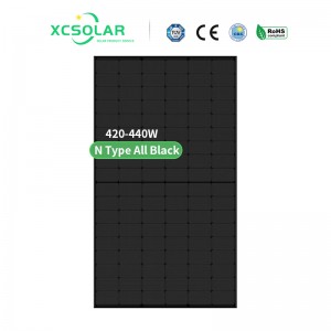 XC 560W 565W 570W Solar Panel N-Type All Black BIFACIAL MODULE WITH DUAL GLASS