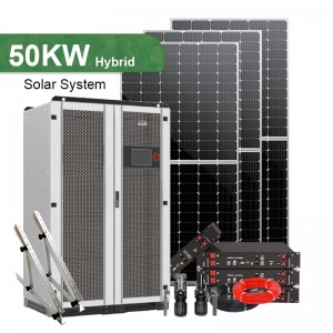 Systèmes d'alimentation solaire complets de stockage hybride 50KW