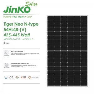 Jinko Tiger Neo N-type 420-440 Watt ALL-BLACK PV MODULE